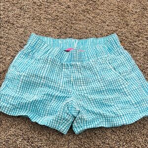 Lily Pulitzer Blue Checkered Women's Shorts